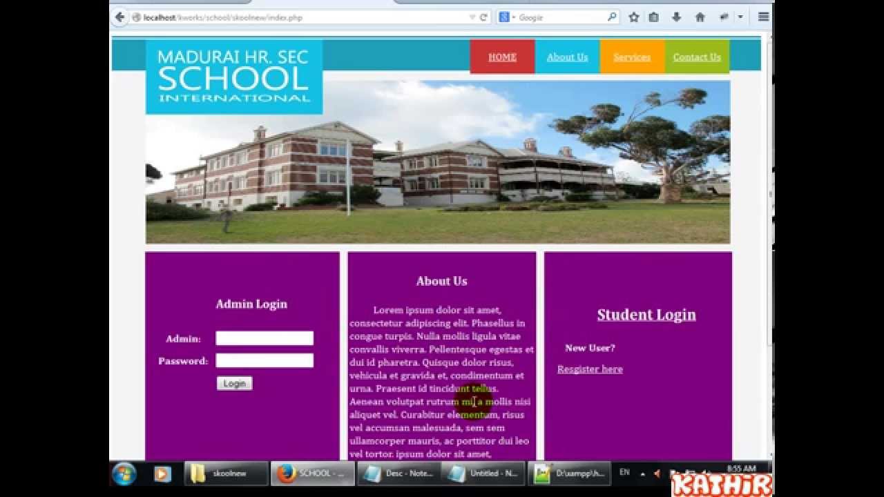 school management system php